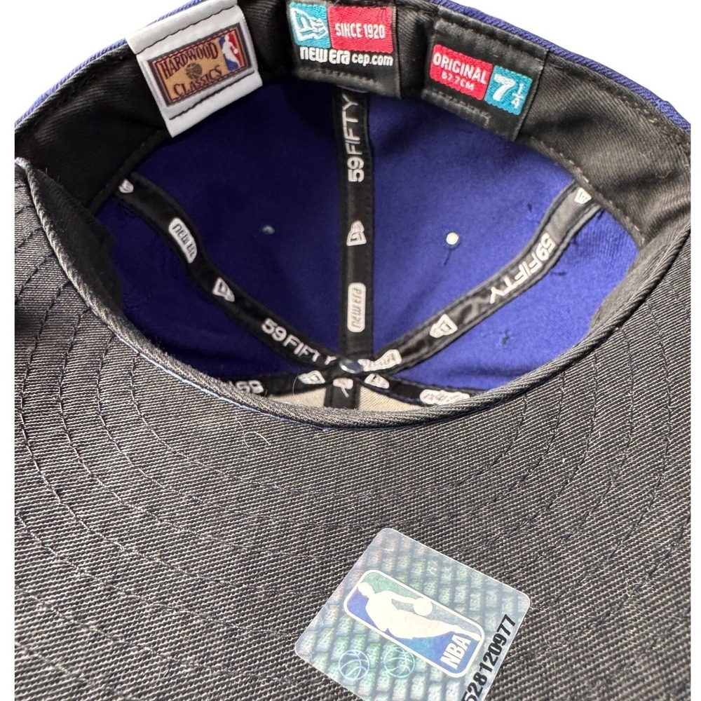 New Era Detroit Pistons Hardwood Classics 59FIFTY Fitted Hat Blue Size 7 1/4 NBA - Picture 3 of 3